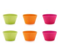 Lékué 200 ml American Muffin Cup, Pack of 6, Multi-Colour