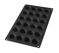 Lékué 24 Cavity Gourmet Mini Semi Sphere Mould, Black