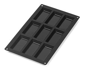 Lékué 9 Cavity Gourmet Financier Mould, Black