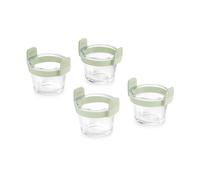 Lékué Air Fryer Transparent Glass Mini Cups Set of 4
