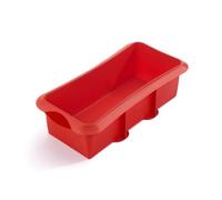 Lékué Cake Tin 28 cm Silicone/Platinum, red