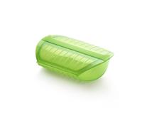 Lékué Coffret Steam Case with Tray Green/Transparent Green