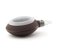 Lékué DeCopen Silicone Kitchen Bottle for Decoration, Four Nozzles, Brown