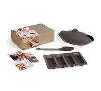 Lékué Homemade Bread Kit, Silicone, Brown, 30 x 25 x 15 cm