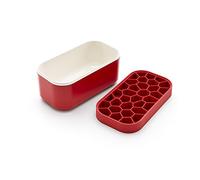 Lekue Ice Box Container with Cover, Red