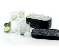 Lekue Ice Box Silicone Ice Cube Tray and Storage Box - Black