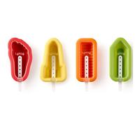 Lekue Iconic Ice Lolly Moulds Set of 4 Platinum Grade Silicone 882241