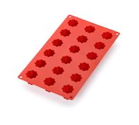 Lékué 18 Cup Platinum Silicone Mini Cake Tray Red