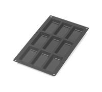 Lékué Lékué financier mold silicone 9 pcs Black