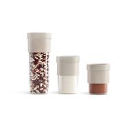 Lékué Lékué flip storage jar 5 pieces Beige