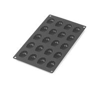 Lékué Lékué madeleine mold mini silicone 20 pcs Black