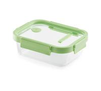 Lékué Lékué rectangular lunchbox glass 0.64 L Green