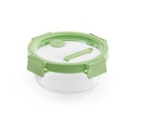 Lékué Lékué round glass lunchbox 0.65 L Green