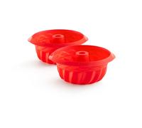 Lékué Lékué silicone molds mini savarin 2-pack Red