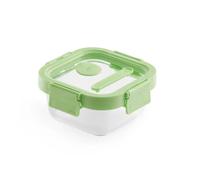 Lékué Lékué square lunchbox glass 0.32 L Green