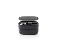 Lékué 301030 Lunch Box, Black, 19x10x11 cm