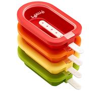 Lékué Popsicle Mould Stackable, Multi-Colour, 10.5 x 6.5 x 2.6 cm, 4 Pieces