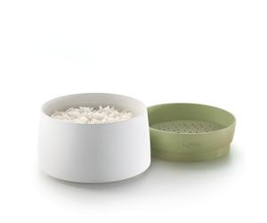 Lékué - Quick Quinoa and Rice Cooker, Green One Size, White