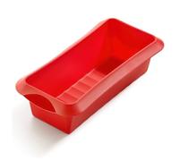 Lékué Rectangular Silicone Mold, Red, 24 x 10 x 6.8 cm