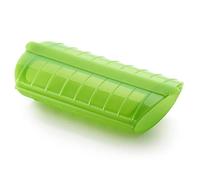 Lékué Steam Case 1-2 pers, Silicone, Green, 12.4x24x5 cm