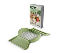 Lékué Steam Cooker with Tray & Recipe Book Set - Green (890826)