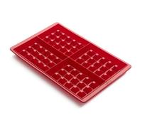 Lékué Waffle Mould, Set of 2, Red,0215000R01M017