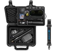 LEKUFEE IP67 Waterproof Hard Case for Insta360 X6 and Accessories | Camera Travel Case with Shoulder Strap for Essentials Bundle,Get-Set Bundle,Standard Bundle,Batteries, Mic Pro
