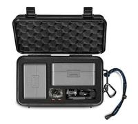 LEKUFEE Travel Waterproof Hard Case for DJI Mic Mini/Mic 2, Transmitter, Receiver, Lavalier Mic, and Other Accessories(Case & Bag Only)