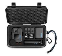 Lekufee Travel Waterproof Hard Case for Gopro Hero 13/12 / 11/10 / 9, Hero 4K, LIT Hero, Media Mod, and other Accessories(Case & Bag Only)
