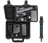LEKUFEE Waterproof Hard Carry Case for DJI Osmo Mobile 8P Gimbal Stabiliser | Compatible with DJI Mic Mini 2/Mic 3/2 and other Accessories, Travel Storage Case with Double-Layer Insert & Shoulder Strap