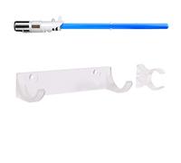 LEKUSHA Horizontal Lightsaber Wall Mount Holder Light Saber Display Rack Hook Stand, Compatible for Any Lightsaber, Clear Pack of 1