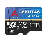 LEKUTAS 1T(999GB) Micro SD Card, microSDXC UHS-I Flash Memory Card TF Card, High Read Speed 120MB/s, C10, U3, A2, V30, for Full HD, 4K UHD Video Recording