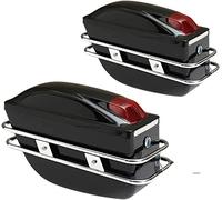 LELAMP Motorbike Saddle Bags Motorcycle Luggage Bags Side Boxs Luggage Tank Tail Tool Bag Hard Case Saddle Bags Side Motorcycle Tail Box