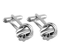 LELAMP Rose-Gold Tone Cufflinks Knot Cufflinks for Men Shirt Cufflinks Business Shirt Studs Classic Design Cufflinks Personalized Cufflinks