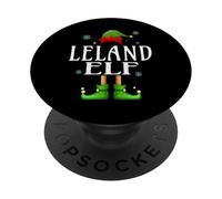 LELAND Elf Xmas Funny Men's Family Matching Christmas LELAND PopSockets Adhesive PopGrip