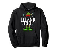 LELAND Elf Xmas Funny Men's Family Matching Christmas LELAND Pullover Hoodie