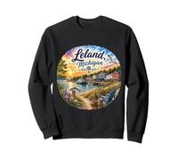 Leland MI Michigan, Fishtown, Island, Manitou Islands, USA Sweatshirt
