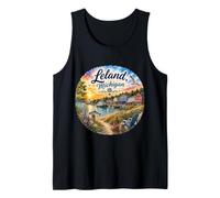 Leland MI Michigan, Fishtown, Island, Manitou Islands, USA Tank Top