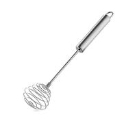 Lelasety Stainless Steel Spring Coil Whisk 1 Pack, Wire Whip Egg Beater, Kitchen Cookware Hand Mixer For Cooking, Mixing, Blending, Beating, Stirring, 8.7Inch