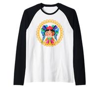 LeLe Handmade Mexican Dolls Highlights Mexican Culture Raglan Baseball Tee