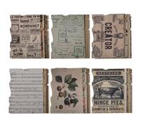 LELE LIFE 150PCS Vintage Scrapbook Paper 17x12cm, Aesthetic Decorative Junk Journal Scrapbook Supplies for Scrapbooking Journaling Ephemera Collage Decoupage Craft Material (Style A)