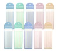 LELE LIFE 1600pcs Highlighter Tape Removable, Transparent Long Page Markers Tabs Notes, Book Tabs for Annotating Books Highlighters Strips Underlined Sticky Tabs (Morandi Color, 14x0.5cm/5.5x0.2in)