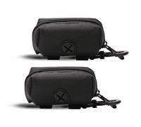 LELE LIFE 2 Pack Fashion Dog Poop Waste Bag Dispenser, Pet Dog Waste Bag Dispenser, Dog Poop bag Holder, Leash Dispenser for Dog Waste Bags, Black