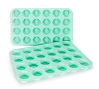 LELE LIFE 2 Pack Silicone Muffin Pan - 24 Cups Mini Cupcake Pan, Nonstick Silicone Cupcake Molds for Cupcake, Egg Bites, Dishwasher Safe