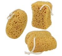 LELE LIFE 3 Pack Bath Sponge, 3 Shapes Large Exfoliating Body Scrubber for Shower, Gentle Foam Loofah Shower Pouf with Rich Lather for Women Men