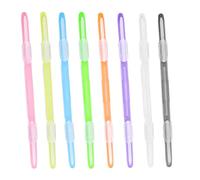 LELE LIFE 80 Pack Prong Paper Fasteners, 8 Colors Reusable Sturdy File Prong Fasteners 3cm Capacity for Loose Leaf Paper, Report, Charts, Documents, 8cm Base