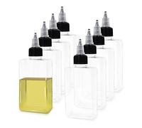 LELE LIFE 8Pcs Small Oil Dispenser Bottle for Camping, 3.4oz Leak-Proof Squeeze Condiment Bottle with Twist Top Cap, Liquid Condiment Container Dispensing Bottles for Oil Soy Sauce Vinegar