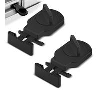 LELE LIFE Sliding Window Locks, Security Window Lock Adjustable Iron Slide Window Stopper, Safety Locks for Vertical and Horizontal Sliding Windows Door (2Pcs)