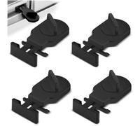 LELE LIFE Sliding Window Locks, Security Window Lock Adjustable Iron Slide Window Stopper, Safety Locks for Vertical and Horizontal Sliding Windows Door (4Pcs)