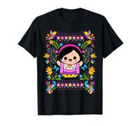 Lele María Mazahua Mexican Women’s Doll - Handmade Folk Art T-Shirt